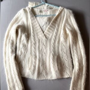 Off-white hoodie sweater